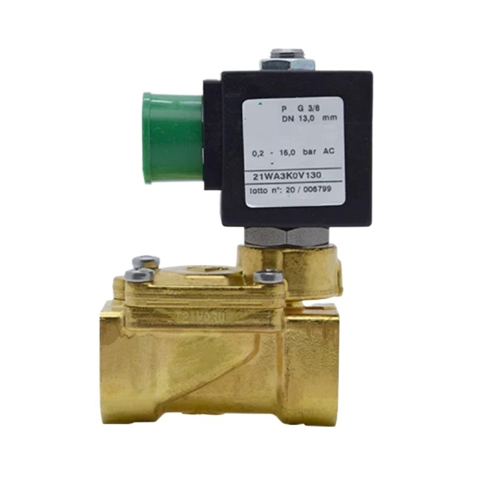 21WA3KOV130 Solenoid Valve, G3/8 Thread