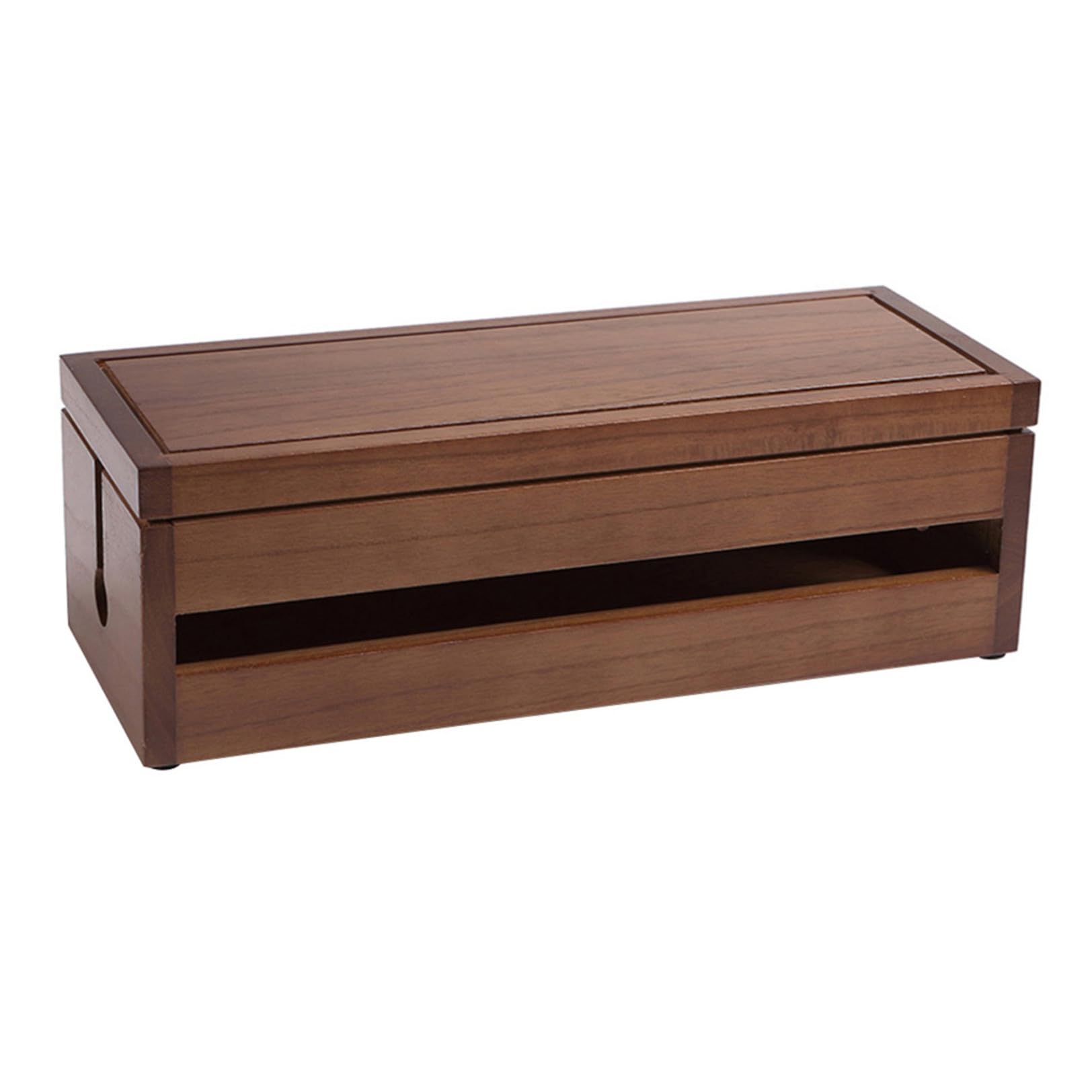 Caja de Almacenamiento de Cables de Madera Coffee, Grande