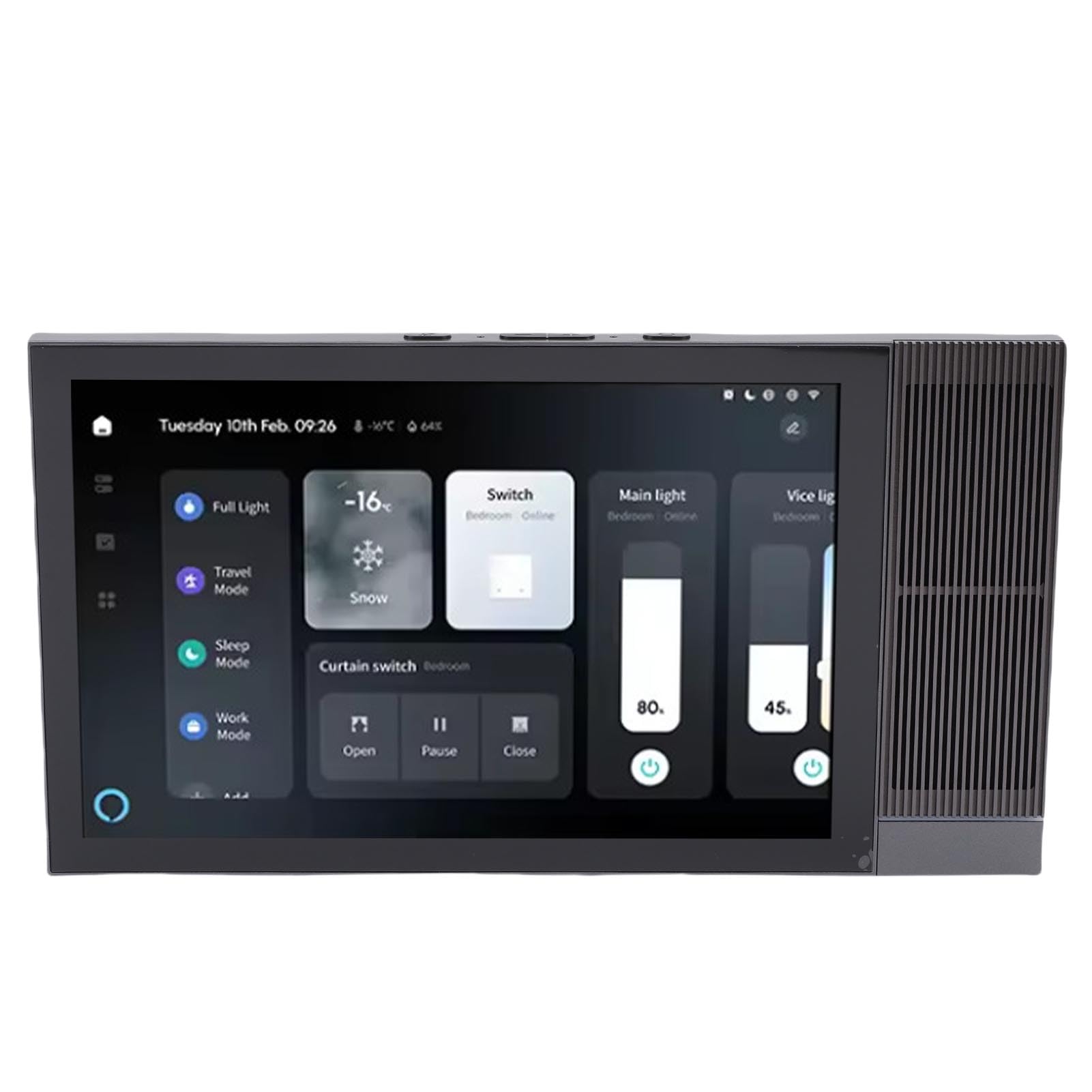 Generic Lettore di Controllo Vocale Touch Screen Smart Control Pannello Domotico Multifunzione da 8 Pollici per Case Intelligenti
