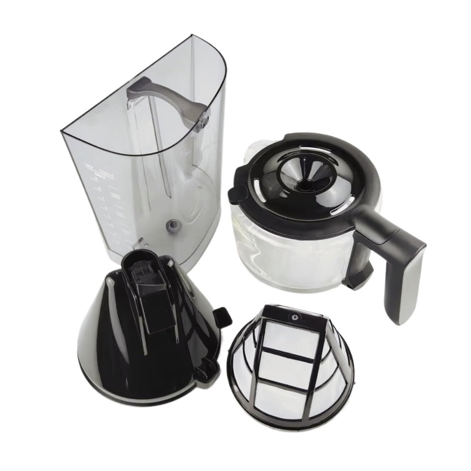 Cafetera, Olla De Vidrio, Filtro, Pantalla, Embudo, Tanque De Agua, Canal