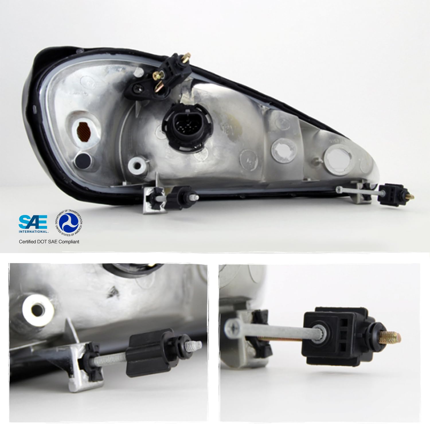 AKKON - For Pontiac Grand AM Coupe/SedanOE Replacement Headlights Driver/Passenger Head Lamps Pair New