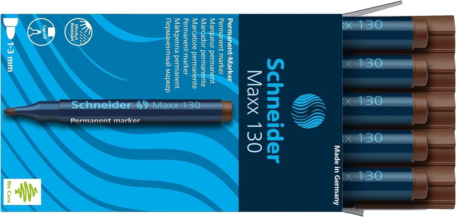 Schneider Maxx 130 1-3 mm Brown Pen Permanent Marker