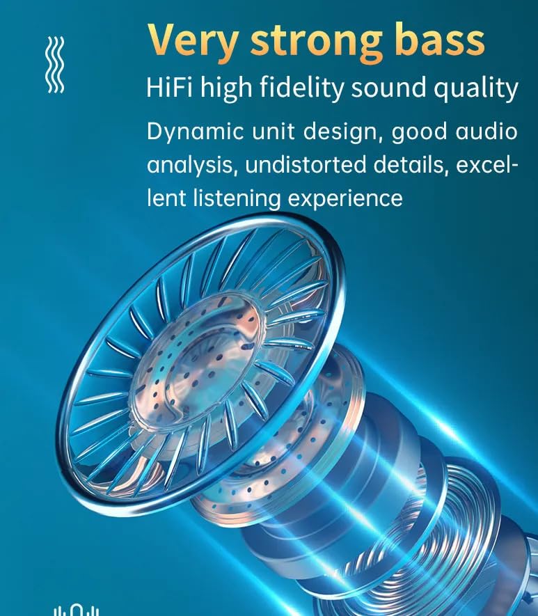 Diagram showing the internal structure of an earbud speaker for strong bass and HiFi sound