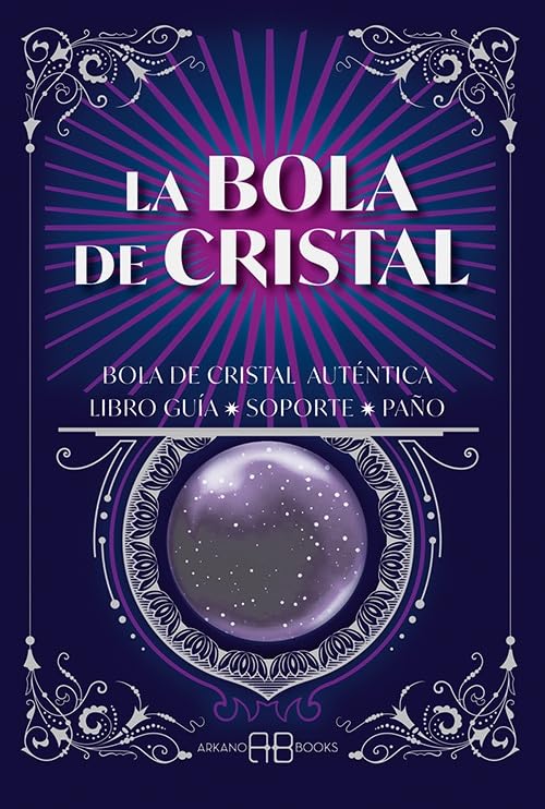 La bola de cristal: Bola de cristal auténtica, Libro guía,soporte y paño. (ARKANO...