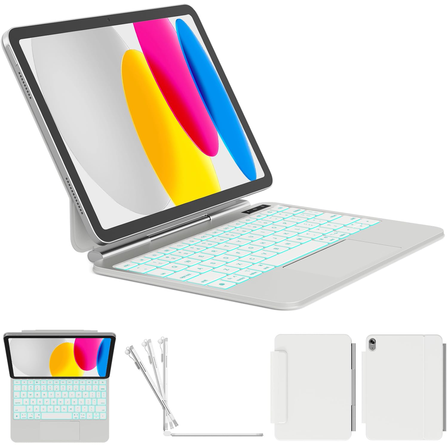 Photo 1 of ZYNTHRALIX iPad 10th/11th Gen Keyboard Case with Trackpad