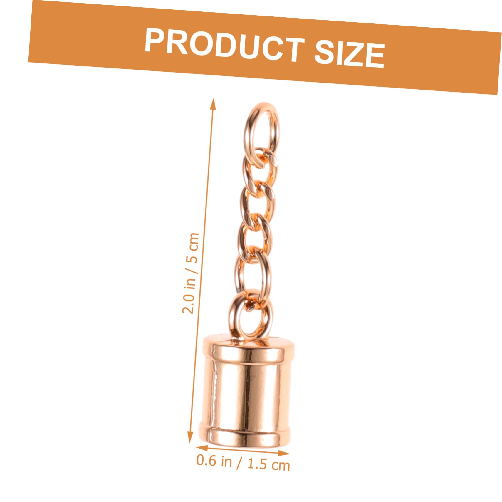 Holibanna 20Pcs Tassel Cord End Caps with Screws Durable Tassel Making Supplies Easy to Use for DIY Jewelry Handbags Crafts for Creating Lovely Tassel Pendants