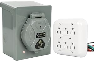 Portable Generator Wall Plug Kit Pass Through Home