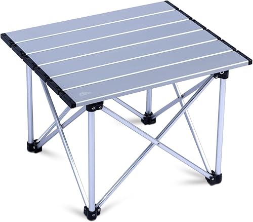 Miniatura 27 de iClimb Mesa plegable de camping compacta ultraligera con bolsa de transporte (azul - S)