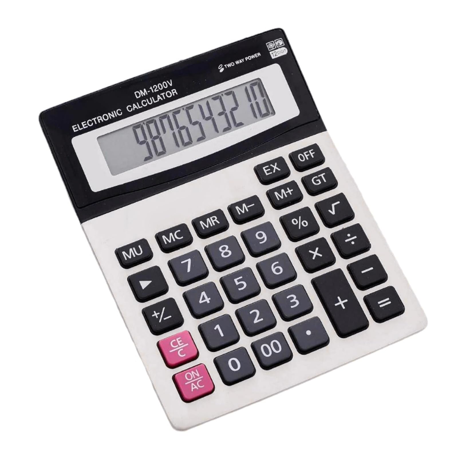Desktop Calculator Large Screen with Ergonomic Button and Clear 12 Digit Display for Efficient Data Entry