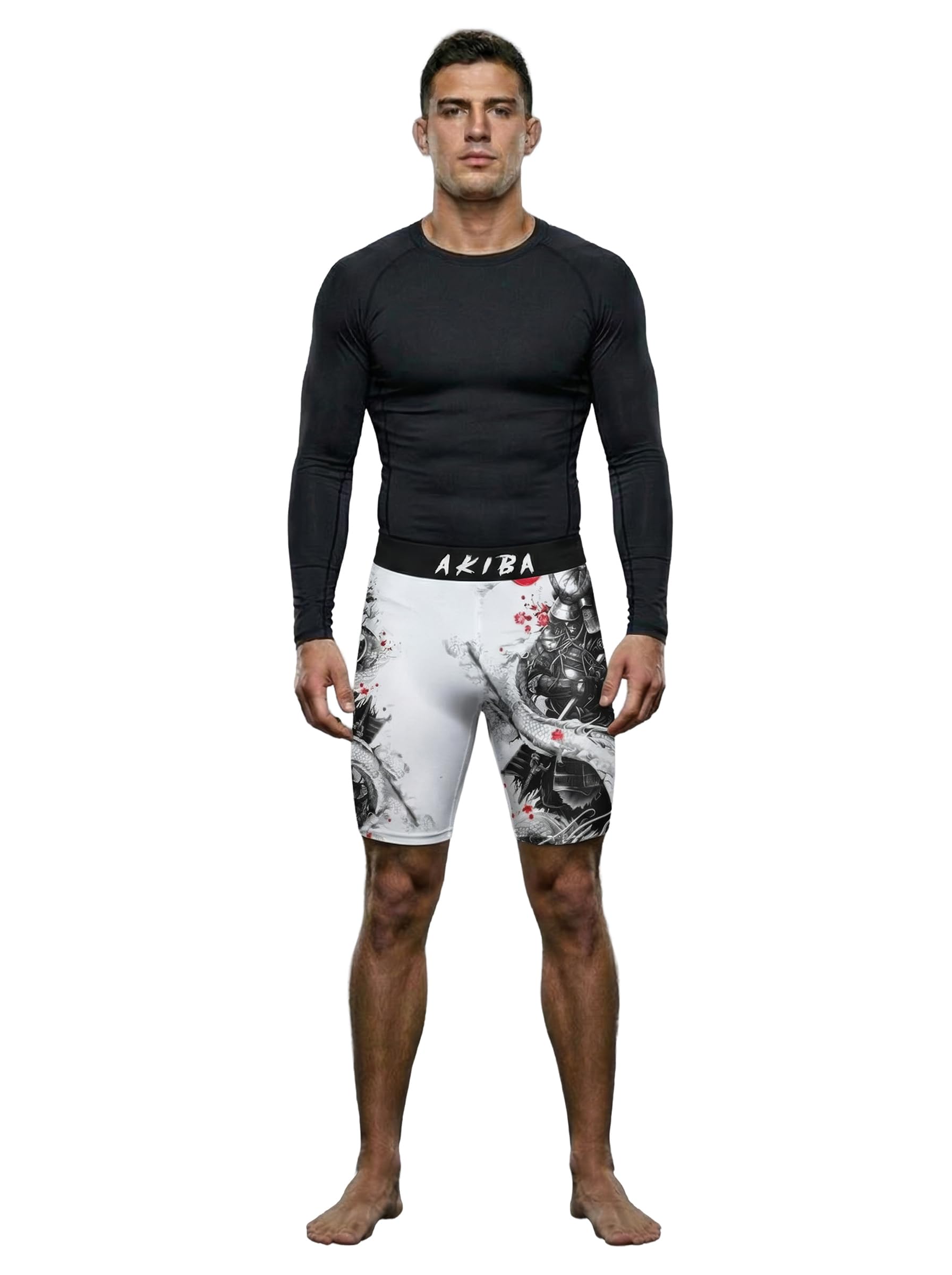 akiba Sport Performance Compression Unisex Shorts for MMA,Cycling, Martial Arts,Gym, Cage Fight, Muay Thai, BJJ, Boxing, and Grappling-picture-41