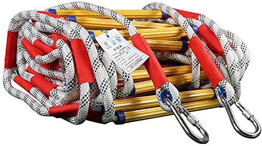 Rope Ladder Fire Escape, Rescue, Can Be Deployed Quickly, And Be Folded To Store Climbing(20m(65.6ft))