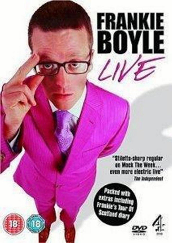 DVD FRANKIE BOYLE LIVE SIGNED ON INSERT SLEEVE BY FRANKIE BOYLE