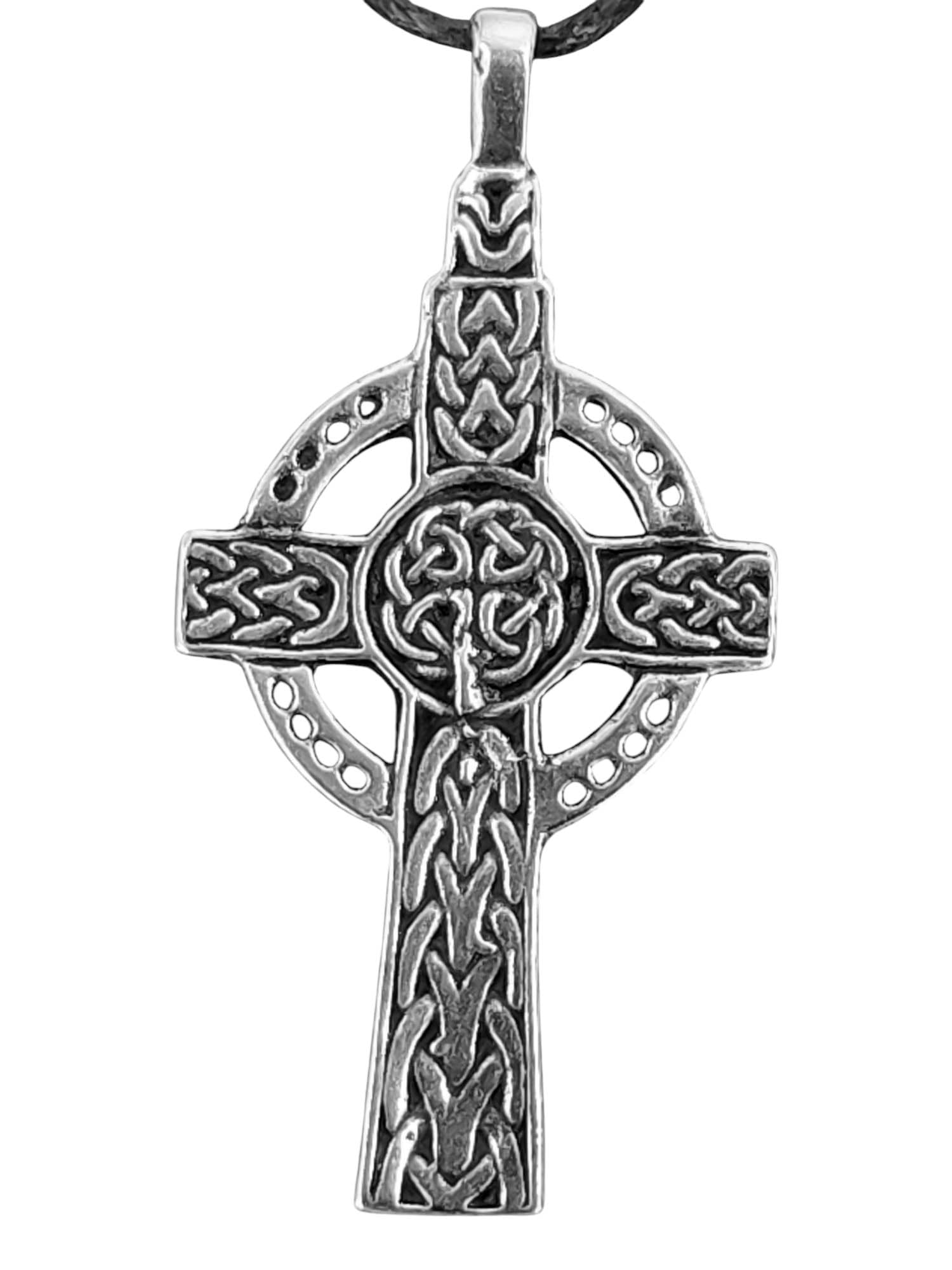 Keltisches Kreuz Anhänger Aus 925 Sterling Silber - Kiss Of Leather