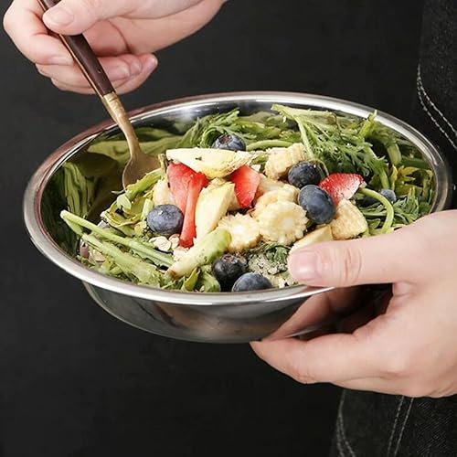 Miniatura 5 de Yardwe Platos llanos de acero inoxidable, 6 platos redondos de metal para servir platos para barbacoa, fiestas y uso en la cocina, 6.2 pulgadas