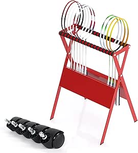Amazon.com: FAXIOAWA Heavy Duty Badminton Racket Holder Red, Adult ...