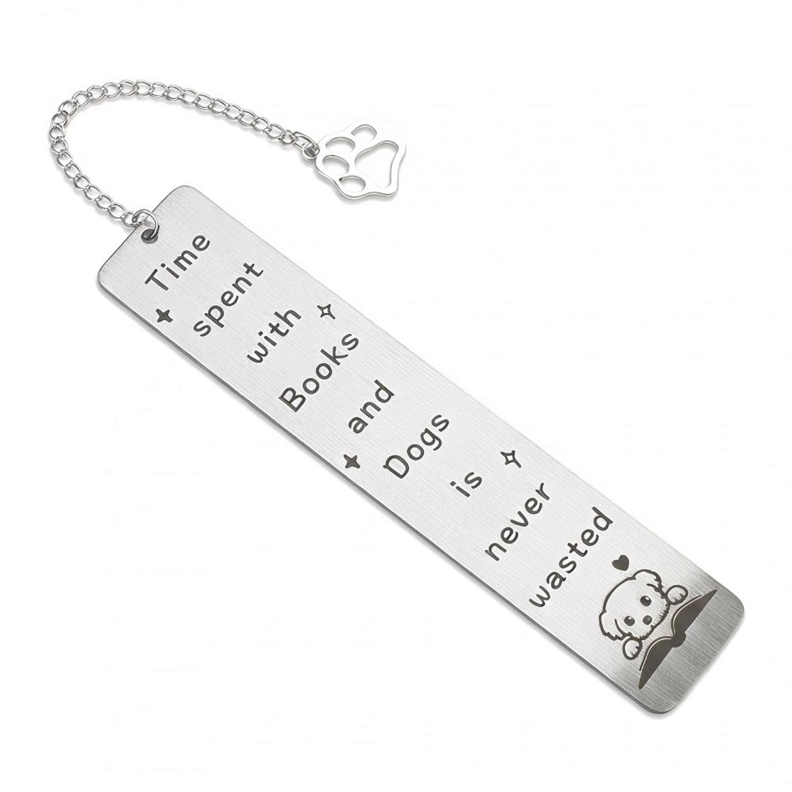 Muiltvoe Dog Bookmark Gifts for Women Men, Cute Metal Book Mark for Book Lovers, Dog Mum Dad Gifts, Bookish Reading Accessories for Friends Teachers Students, Birthday