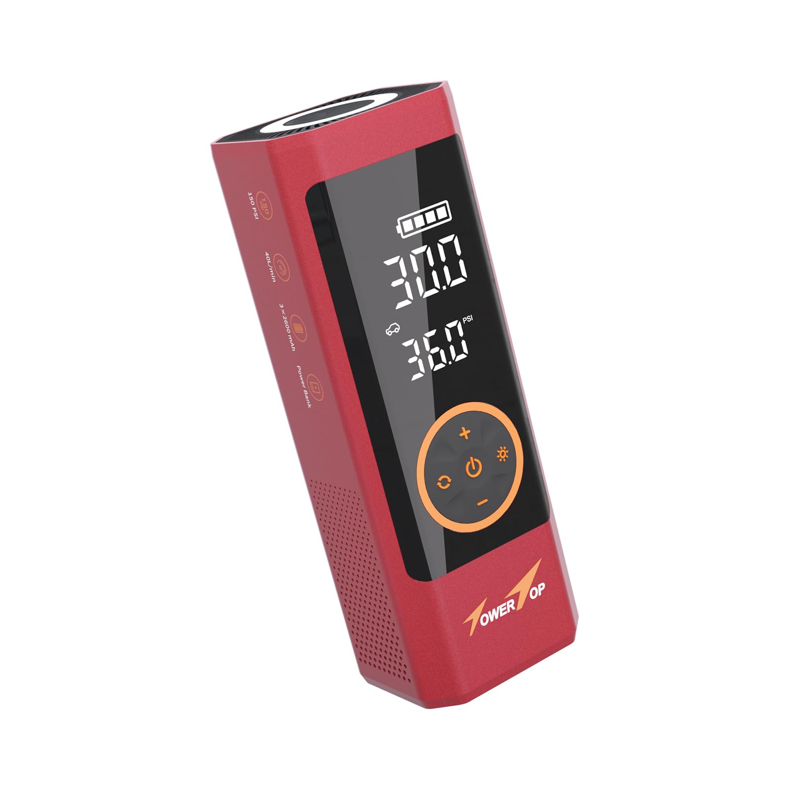 空気入れ 電動 レッド 英式/米式/仏式バルブ対応 車 自転車 ボール対応