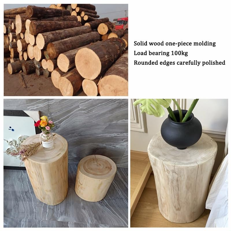 Supports cylindriques en bois stable pour exposer sans aucun assemblage - 2