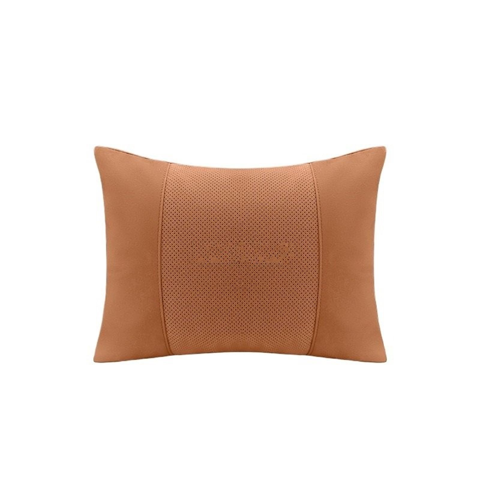 ATUMY Car Seat Pillow Fit For Skoda VRS Car Headrest Neck Support Lumbar Cushion Soft Neck Pillow Car Headrest(Cognac 1)