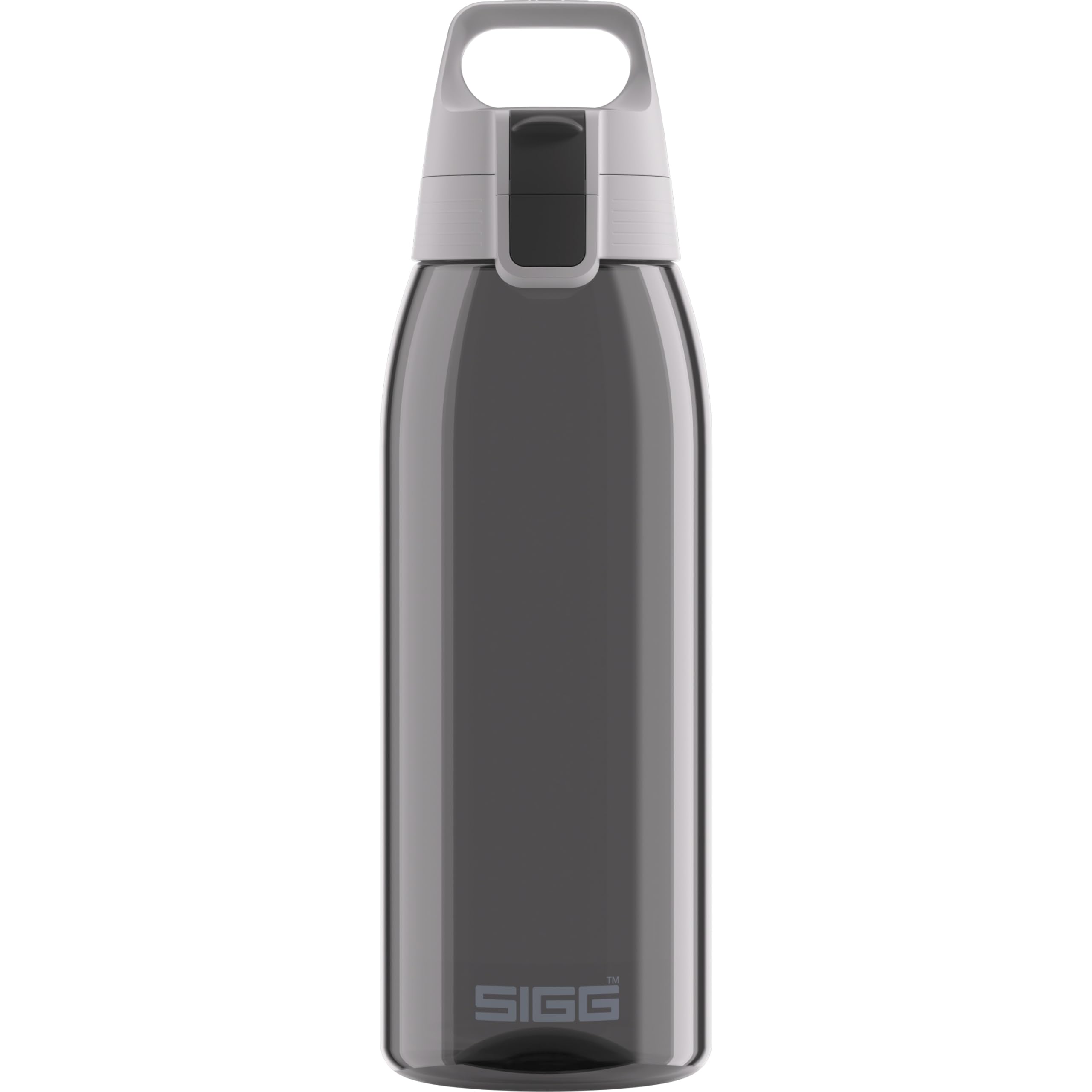 Sigg - Tritan Trinkflasche - Total Color ONE Anthracite - Für Kohlensäurehaltige Getränke Geeignet - Spülmaschinenfest - Auslaufsicher - Leicht - BPA-frei - Grau - 1L