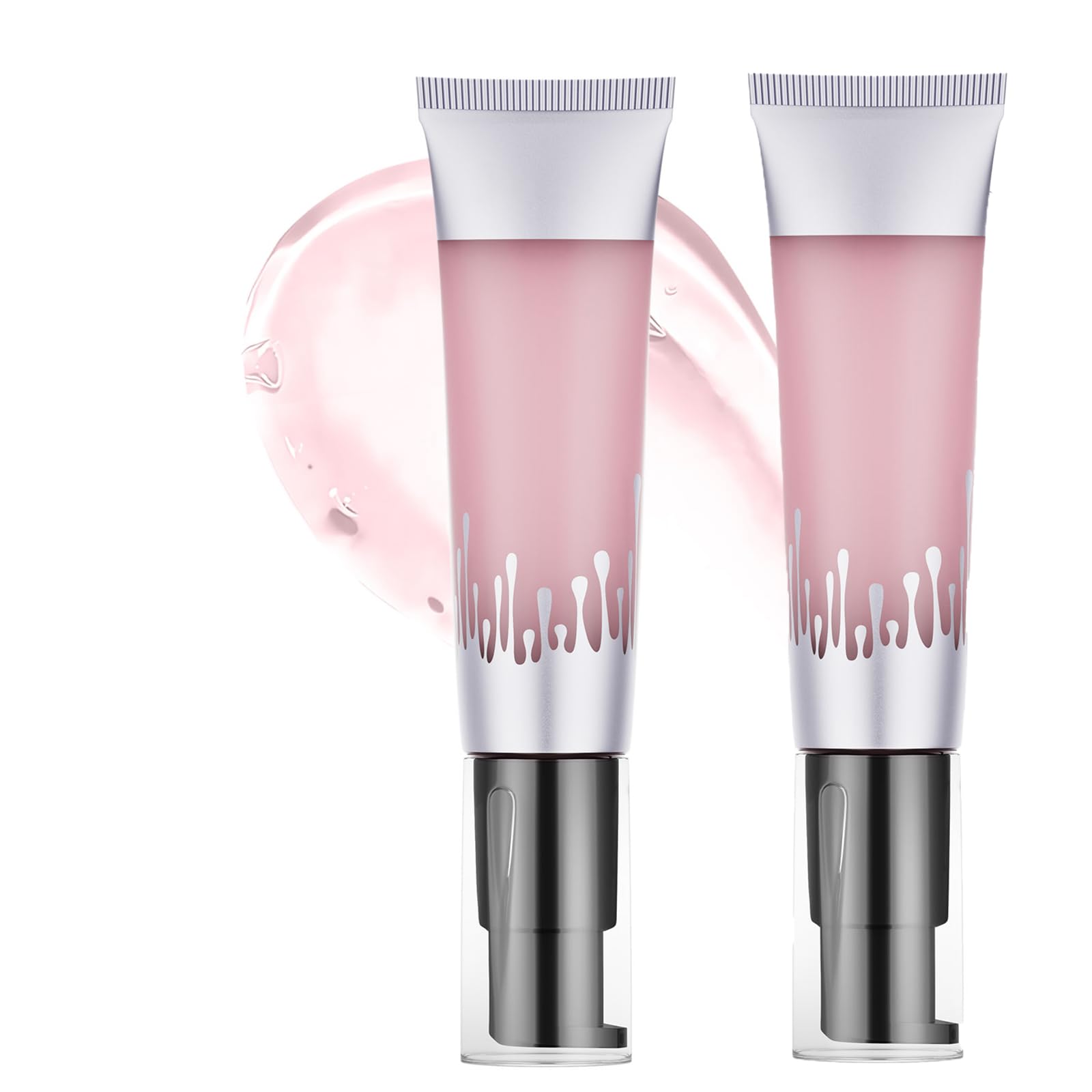 Gel Pre-Makeup Idratante per Pelle Liscia E Trucco Perfetto, Primer Viso Leggero E Duraturo, Riempie Pori E Rughe, Confezione Da 2 Pezzi (Rosa)