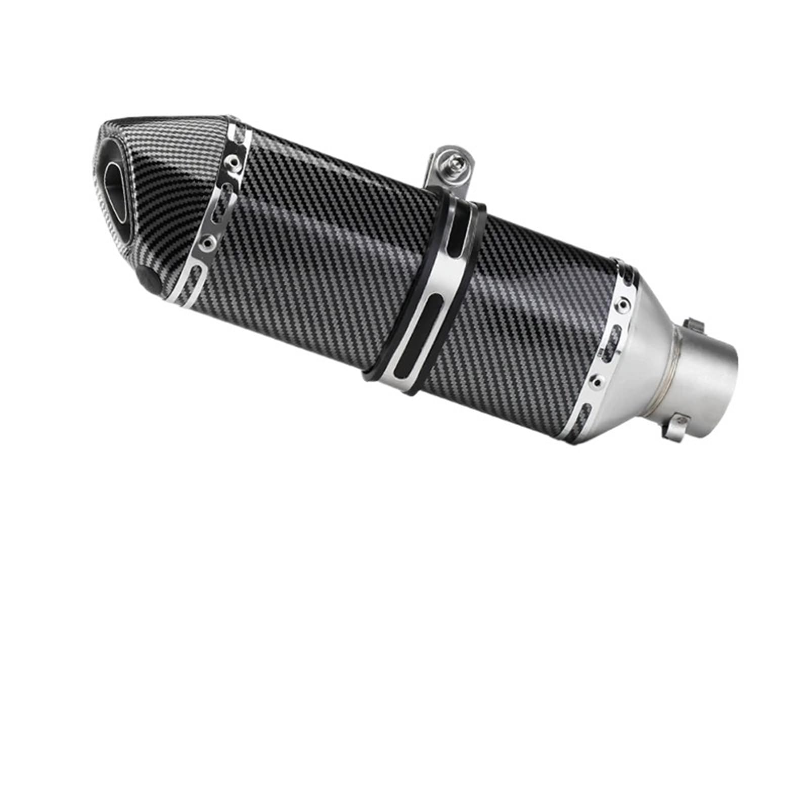 Uitlaat Trim Pasuje do ninja400 R3 Z900 S1000RR MT-07 pcx160 duke390 R1 itp. uniwersalny 51mm rura wydechowa motocykla długość 300/370/470mm(Double hole 300mm)