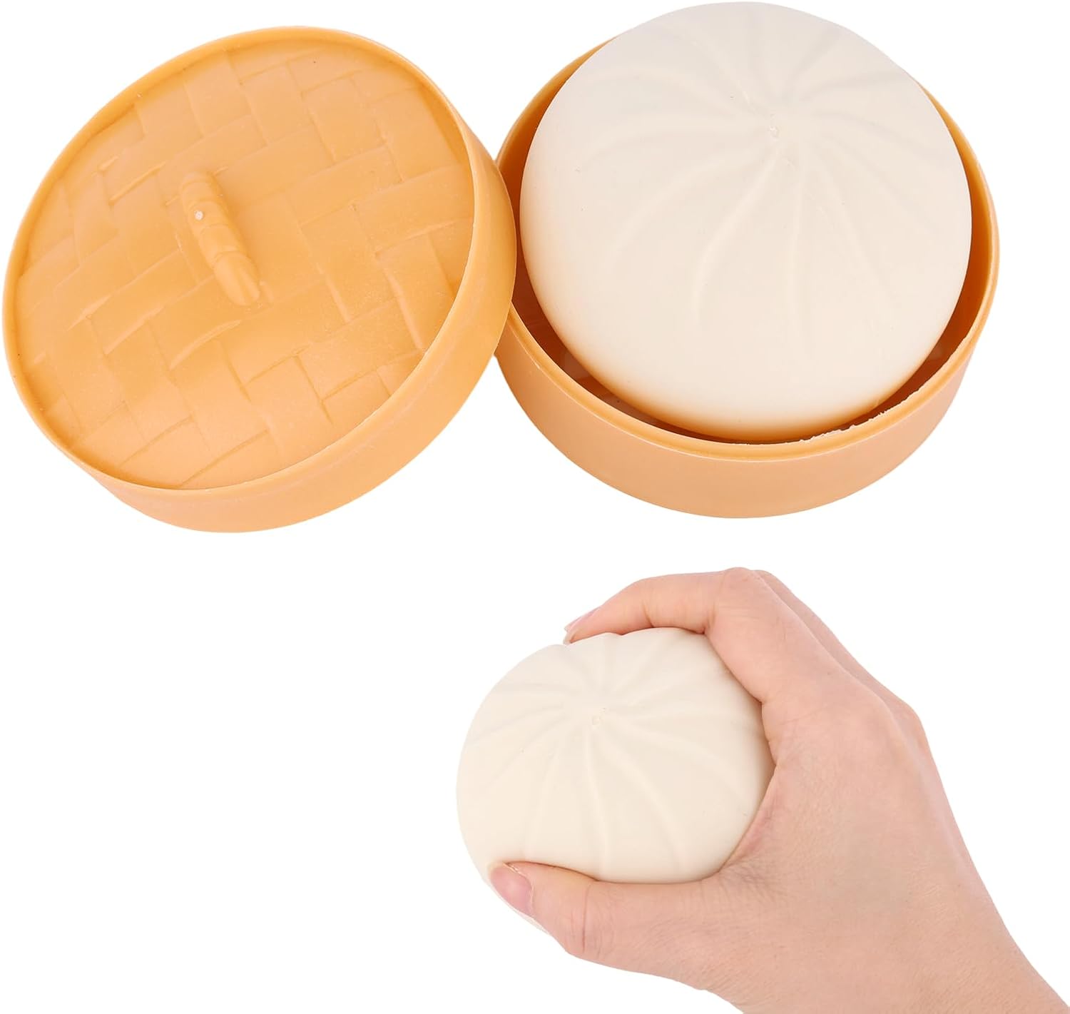 Squishy Dumpling, Steamed Bun Giant Squeeze Dumpling Soft Adorable Food-Shaped Gadget Fidget for Adults Office Classroom Focus or Travel Companion