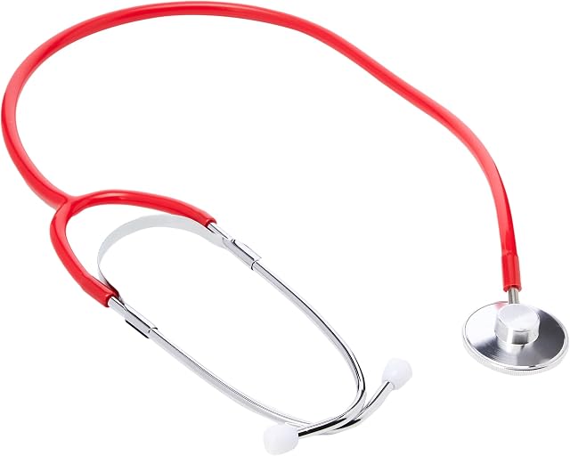 Timesco TD1-13-105 Stethoscope, Ruby Single Head, Red
