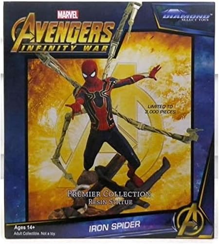 Miniatura 1 de Diamond Select Toys Colección Marvel Premier: Estatua de resina de Avengers Infinity War Spider-Man