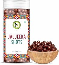 NatureVit Jaljeera Shot Candy, 200g | Tangy Spiced Instant Jaljeera Flavor Mouth Freshener Goli | Digestive & Breath-Refreshing Treat