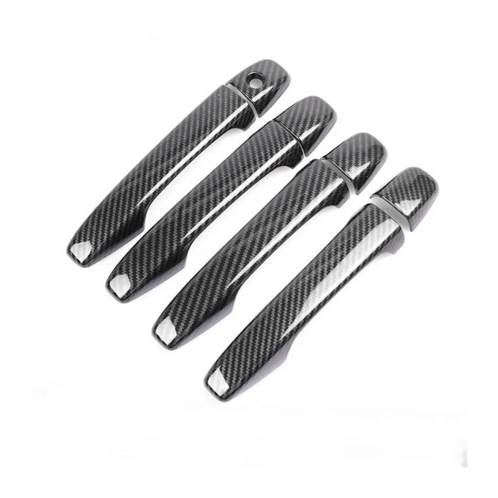 Garniture poignée porte pour masquer rayures Toyota Avensis T270 look carbone