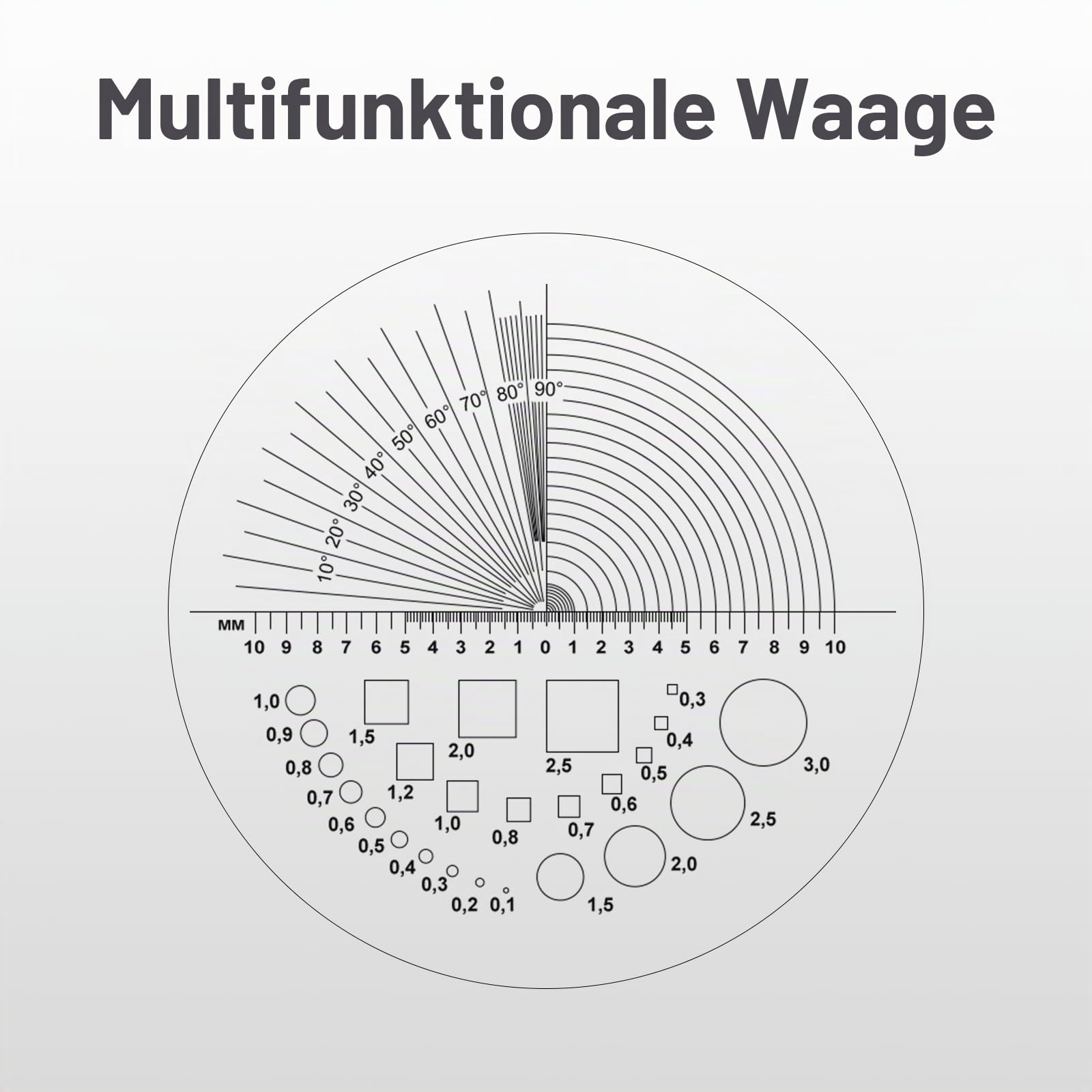 10x Juwelierlupe mit LED, UV-Licht, metrischer Skala, USB-LED-Anzeige. Ideal für Schmuck, Textil, Edelsteine, Briefmarken, Münzen