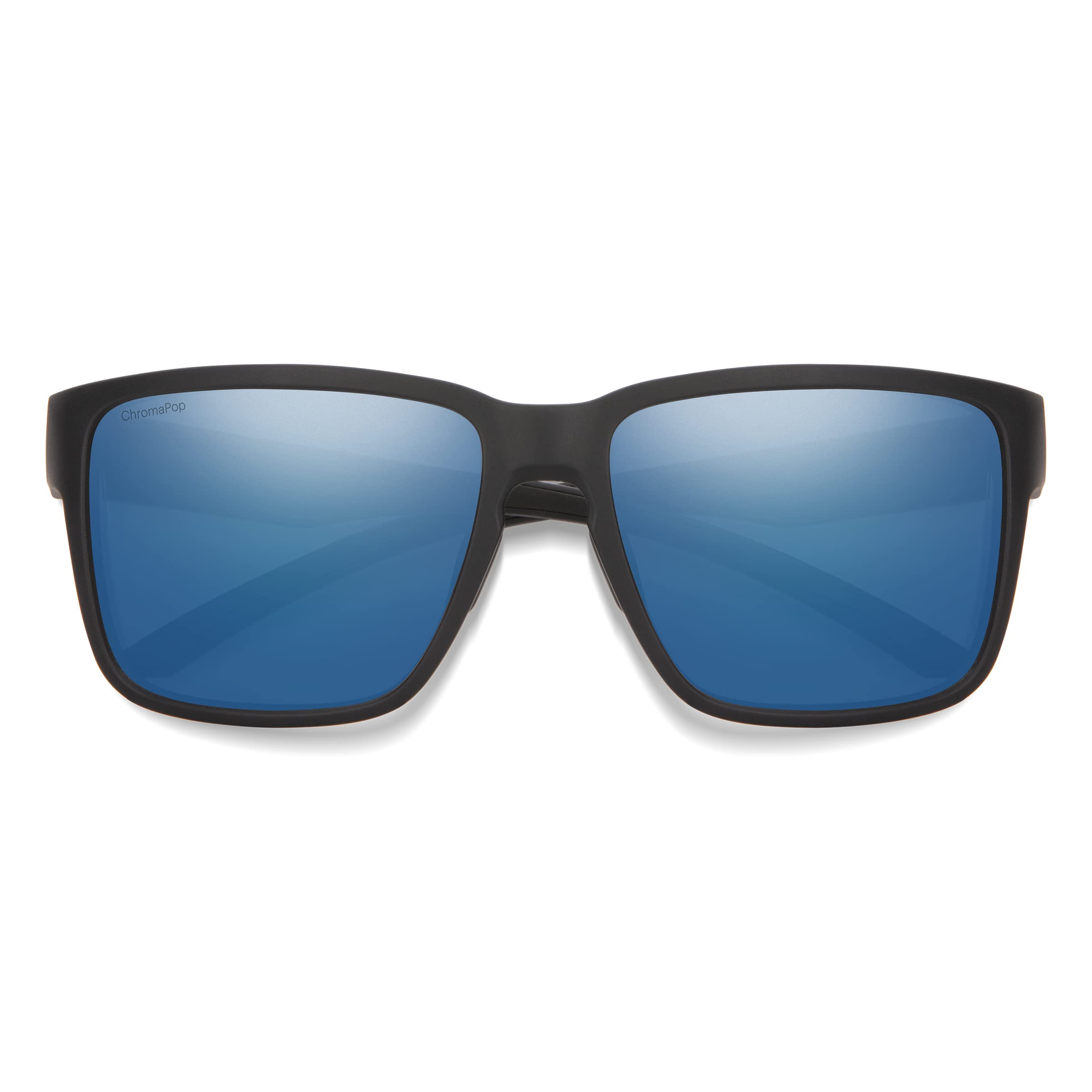 SMITH Emerge Sunglasses with ChromaPop Lenses – Performance Sports Active Sunglasses for Biking, Running & More – For Men & Women – Matte Black + Blue ChromaPop Polarized Mirror Lenses