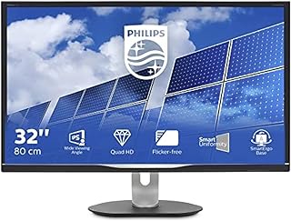 Philips 328B6QJEB - 32 inch QHD Monitor, 60Hz, 5ms, IPS, Height Adjust, Speakers, USB Hub (2560 x 1440, 250 cd/m² VGA/HDMI / DP / DVI / USB 2.0 / USB 3.0)