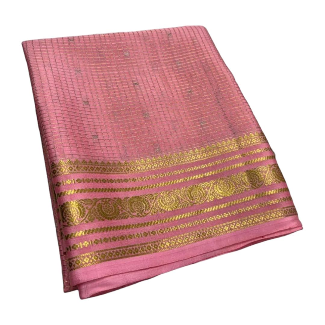 Women's Premium Semi Mysore Silk Saree | Traditional Zari Butti Woven Design | Party, Wedding & Festive Ethnic Wear-picture-37