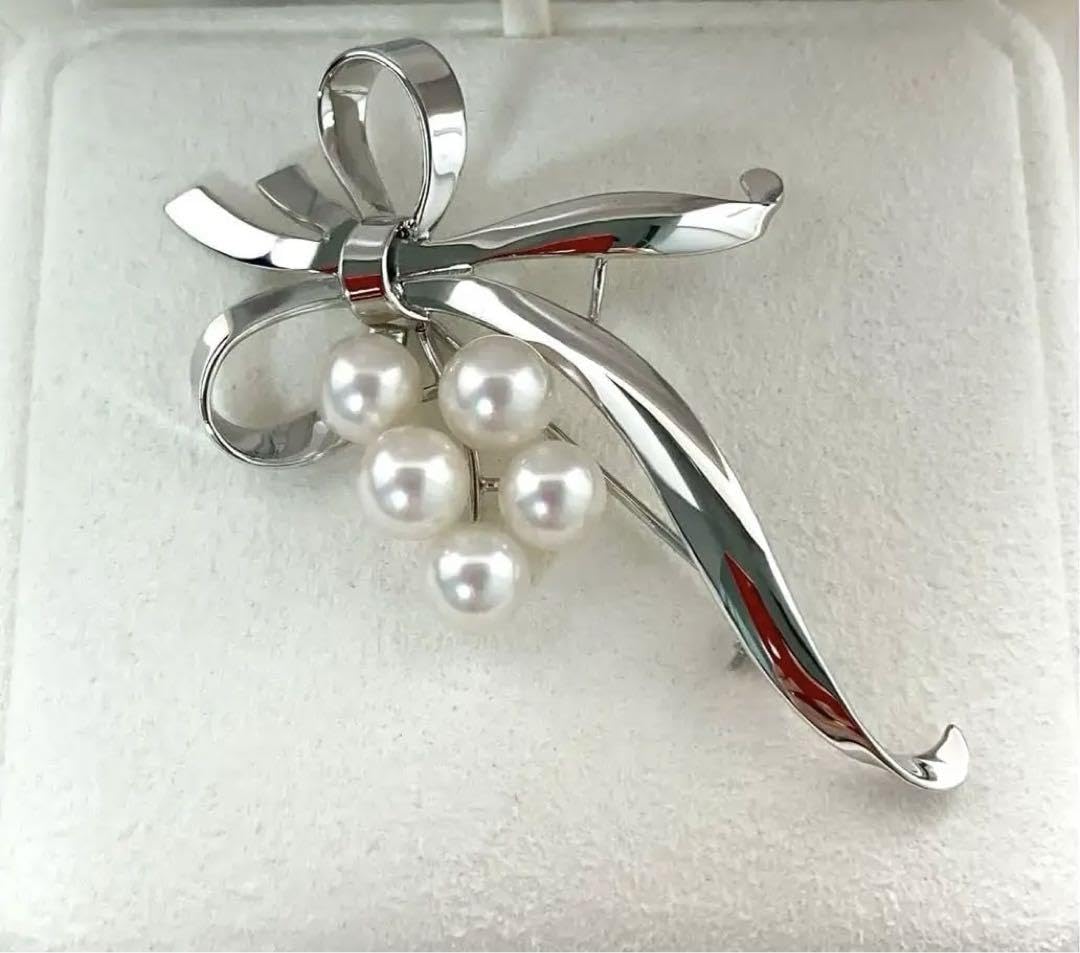 ミキモト MIKIMOTO リボンモチーフ ベビーパール 手袋 グローブ 