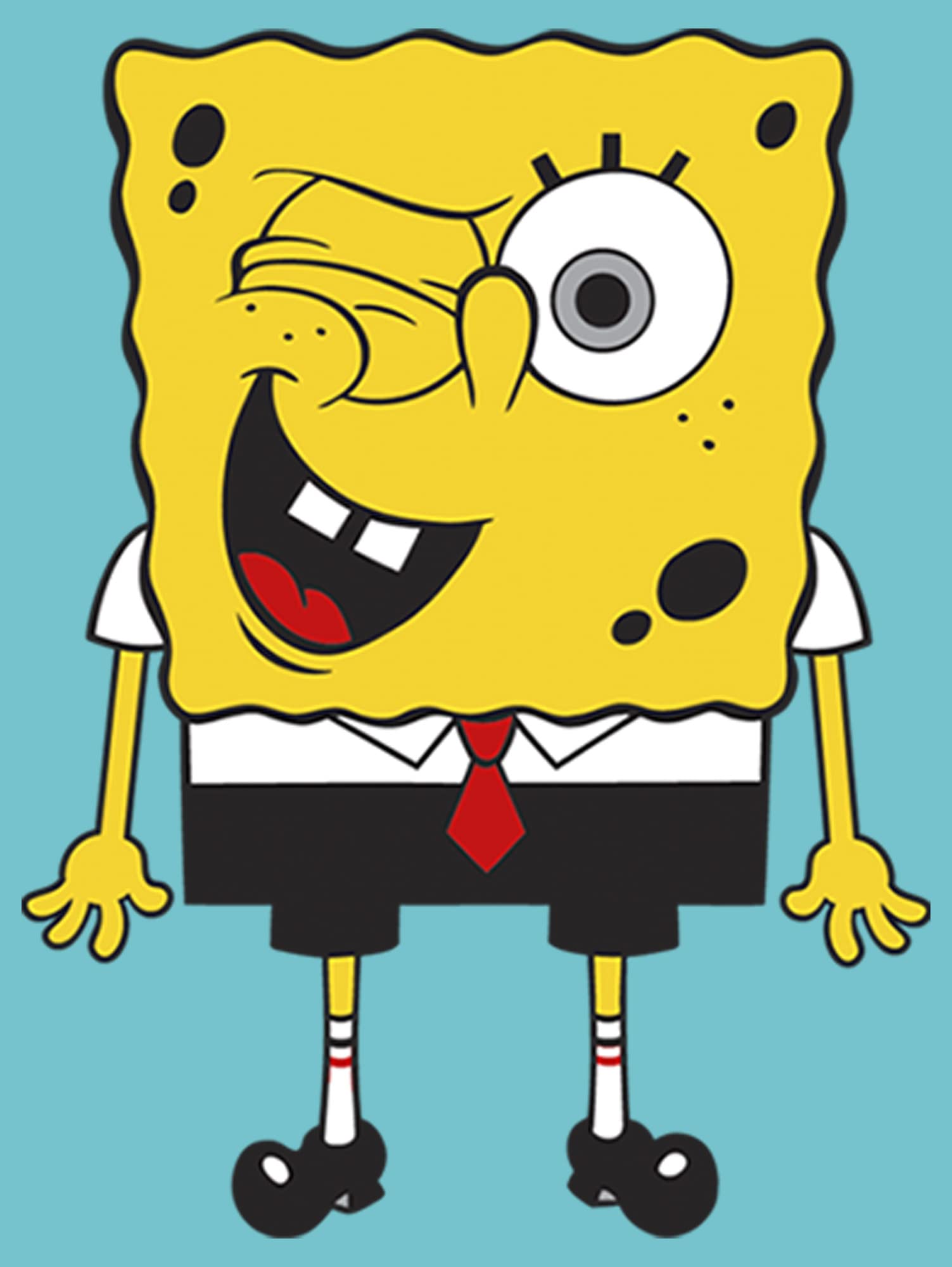 Nickelodeon Spongebob Squarepants Wink Bob Girls Short Sleeve tee Shirt Camiseta para Niñas