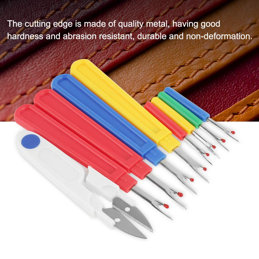 9 in 1 Thread Cutter Seam Ripper, Stitch Remover Tool Sewing Thread Removing Seams Rippers Kit Sewing Unpicking Tool for Crafting Handy Embroidery Removing Tools