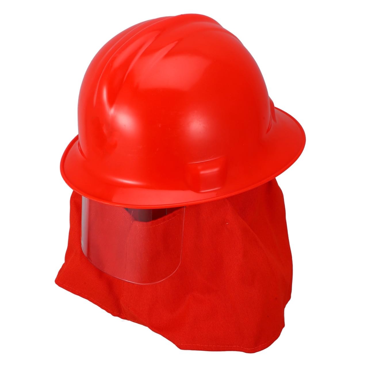 Casco Antincendio Vigili Fuoco Abs Rosso per Spegnimento | Calotta Integrale, Praticità Aggiunta, per Diverse Situazioni di Emergenza