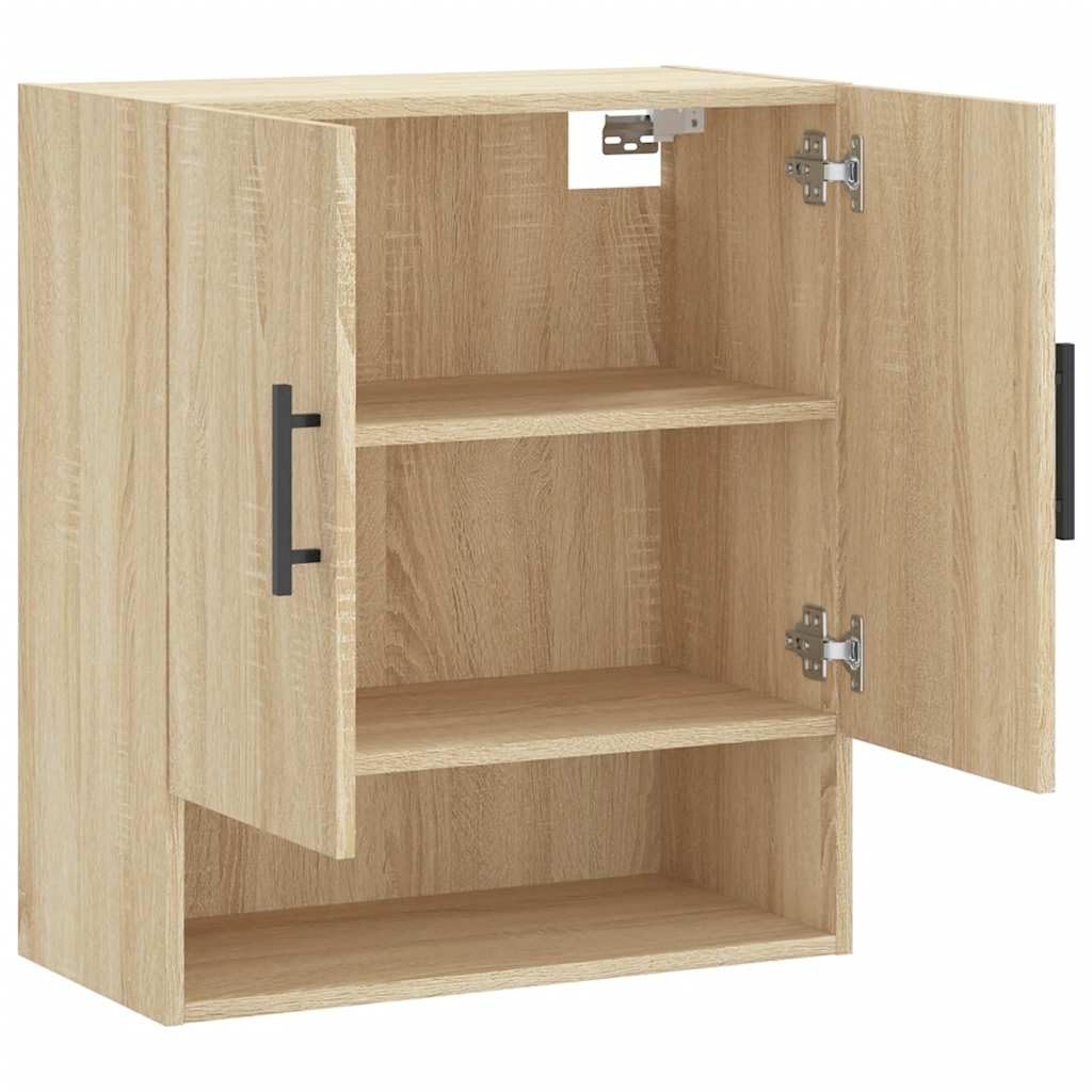 vidaXL Armario de Pared Madera de ingeniería Roble Sonoma 60x31x70 cm, Armario, Vitrina, Armario de almacenaje con Puerta, Armario de almacenaje