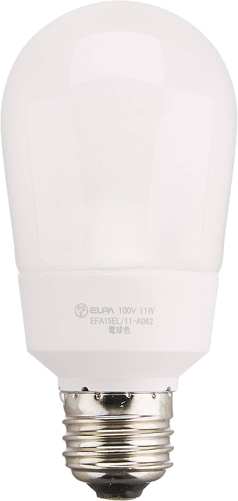 Amazon | ELPA 電球形蛍光ランプ 60W形 口金直径26mm 電球色 EFA15EL Amazon | ELPA 電球形蛍光ランプ 60W形 口金直径26mm 電球色 EFA15EL