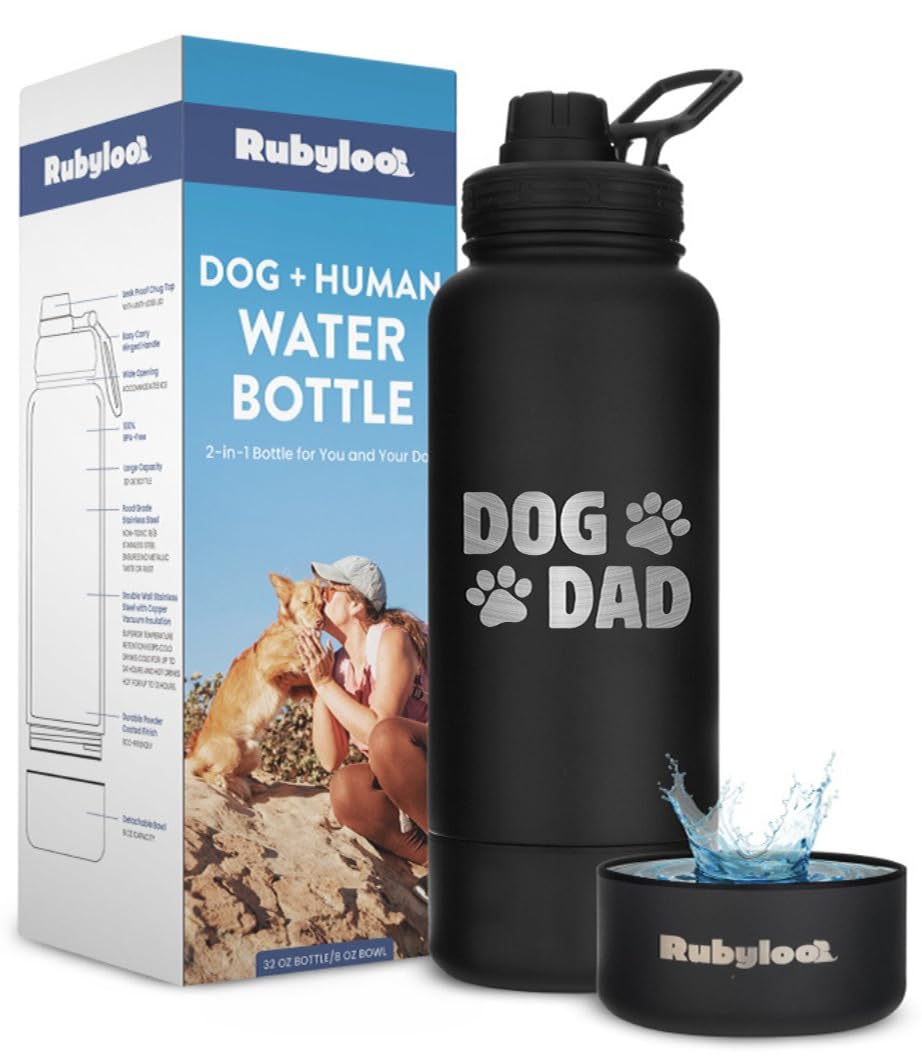 Dog Dad Water Bottle
