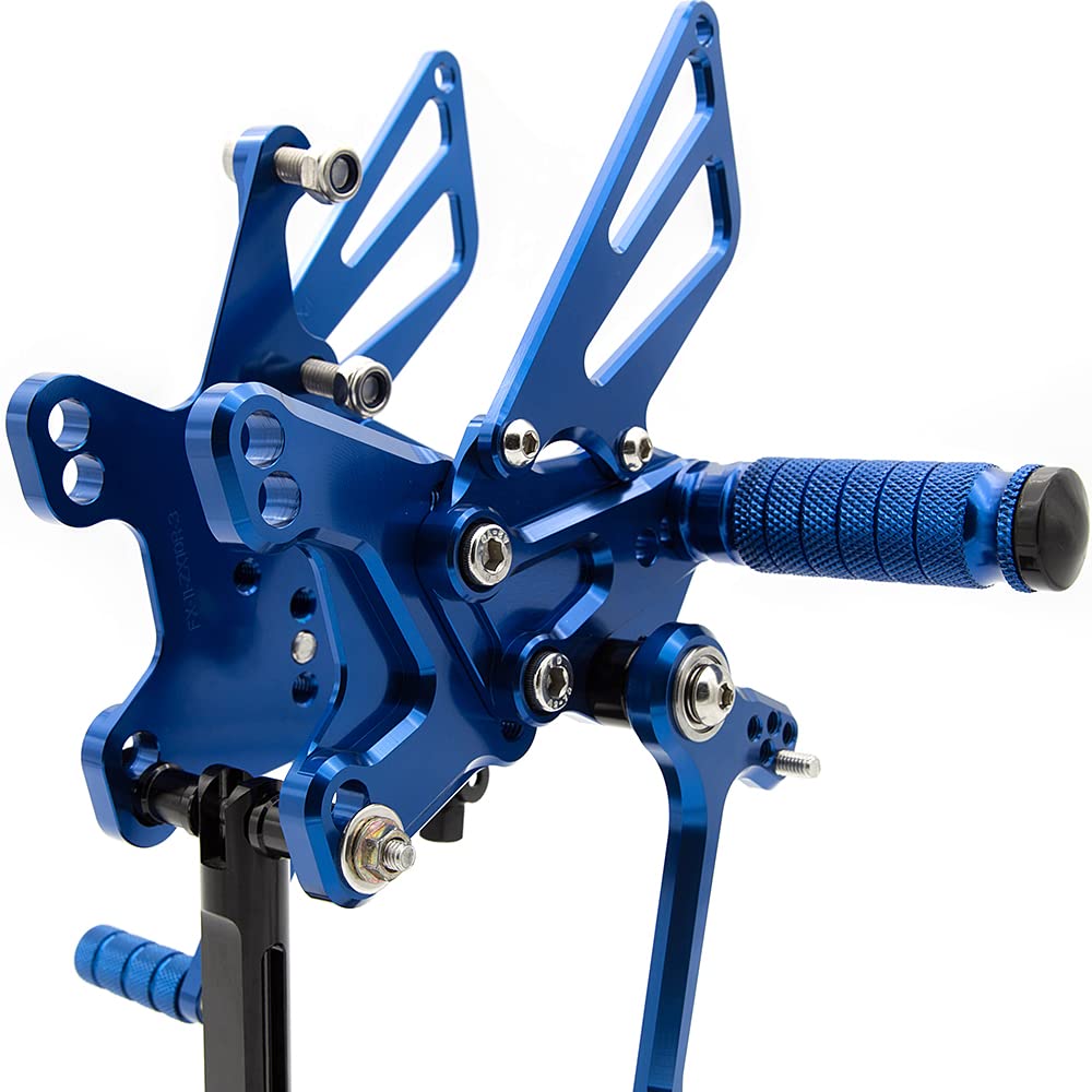 セット Adjustable CNC Billet Rider Rear Sets Foot Pegs Footrests