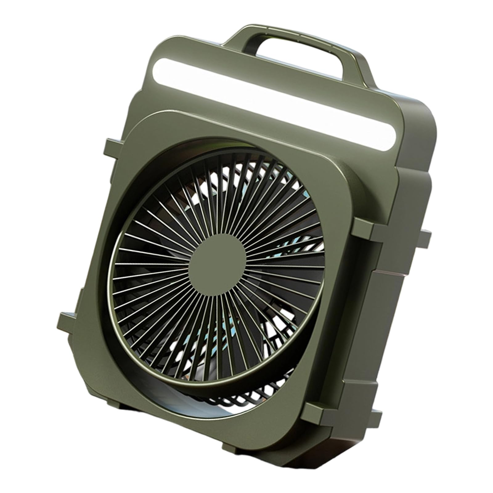 NRVTRE Practical Desktop Fan with Smooth Operations and Ergonomic Handle Rechargeable Fan Texture for Daily Comfort Portable Desk