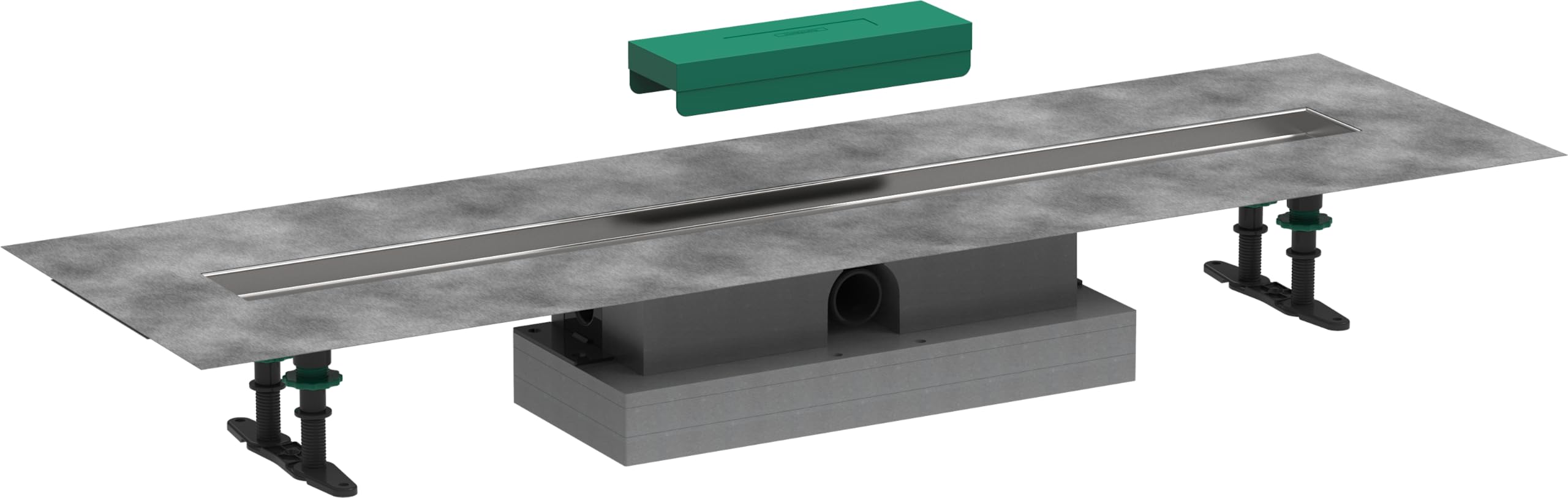 hansgrohe uBox universal - kompletny zestaw do odpływów liniowych 900, niski