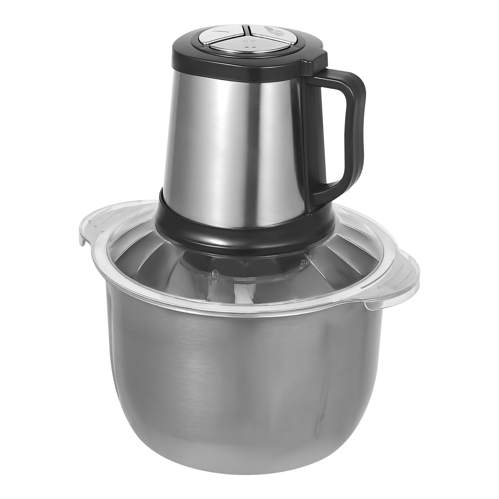 Elektryczna maszynka do mięsa ze stali nierdzewnej 800 W, 5 l, robot kuchenny, do gospodarstwa domowego, wydajny, 3 prędkości, silnik miedziany, łatwe czyszczenie, do mięsa, warzyw, owoców, szybkiego