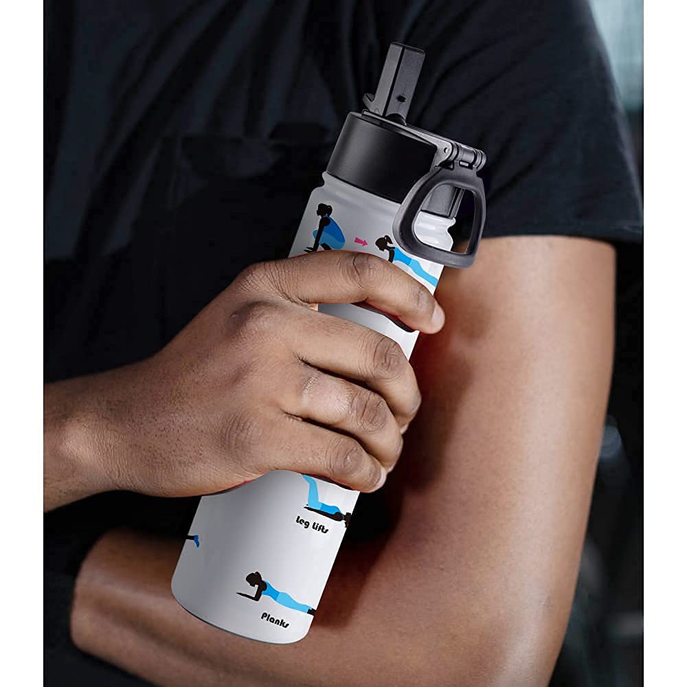 PYD Life Sublimationsdruck-Rohlinge, Sport-Trinkflaschen, 625 ml, 4 Stück