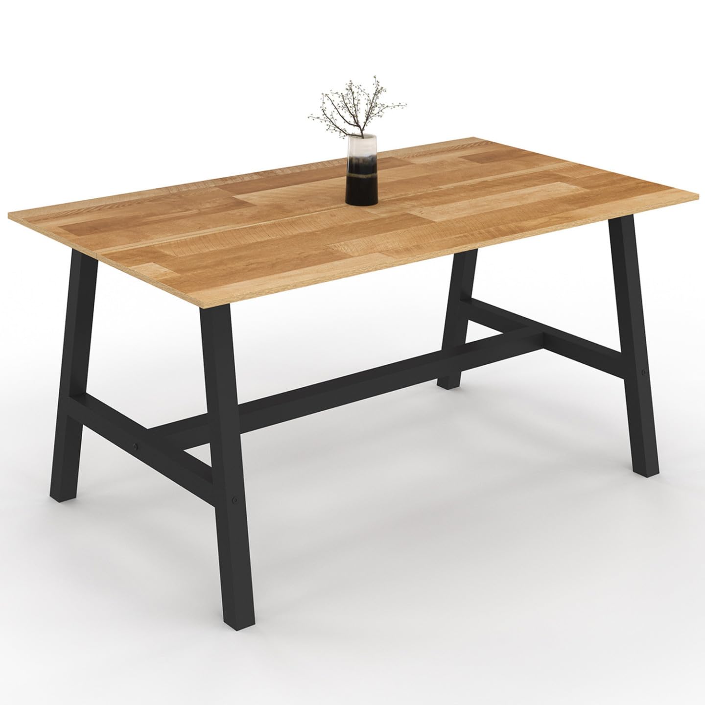 IDMarket - Table à Manger Rectangle Madeleine 6 Personnes 160 cm