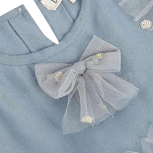 Image of Hopscotch Girls Maxi Ruffle Embellished Sleeveless Party Dress