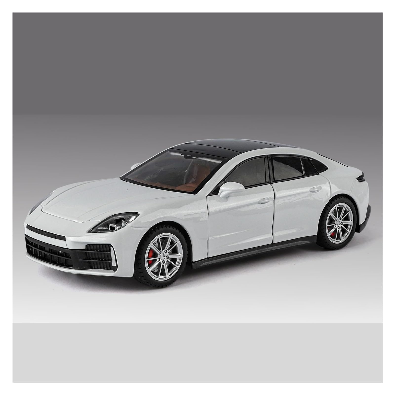 MOCALUX Scale Die-Cast Model Car 1:24 For Panamera Alloy Metal Diecast Model Car Collectibles Hobby(White)